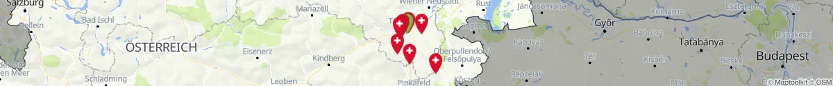 Kartenansicht für Apotheken-Notdienste in der Nähe von Thomasberg (Neunkirchen, Niederösterreich)